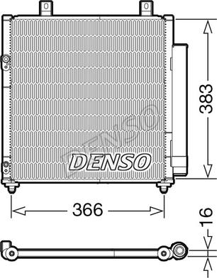 Denso DCN45007 - Конденсатор кондиционера autosila-amz.com