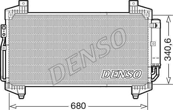 Denso DCN45014 - Конденсатор кондиционера autosila-amz.com