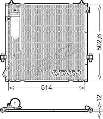 Denso DCN45010 - Конденсатор кондиционера autosila-amz.com