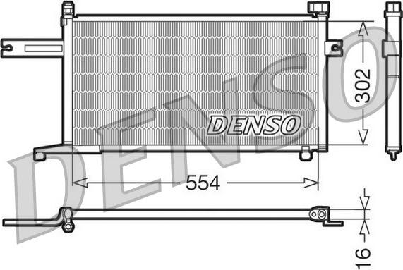 Denso DCN46005 - Конденсатор кондиционера autosila-amz.com