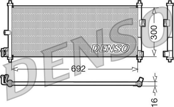 Denso DCN46011 - Конденсатор кондиционера autosila-amz.com