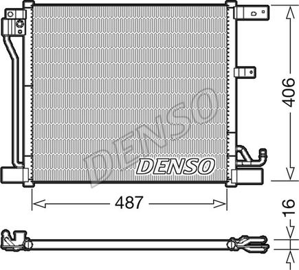 Denso DCN46018 - Конденсатор кондиционера autosila-amz.com