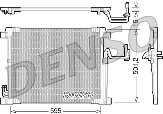 Denso DCN46012 - Конденсатор кондиционера autosila-amz.com