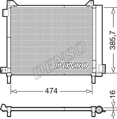 Denso DCN46030 - Конденсатор кондиционера autosila-amz.com