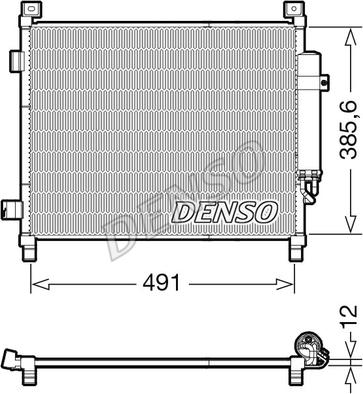 Denso DCN46031 - Конденсатор кондиционера autosila-amz.com