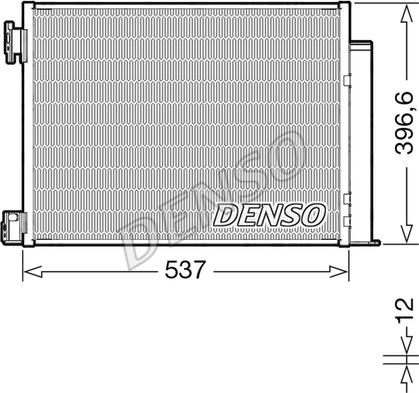 Denso DCN46032 - Конденсатор кондиционера autosila-amz.com