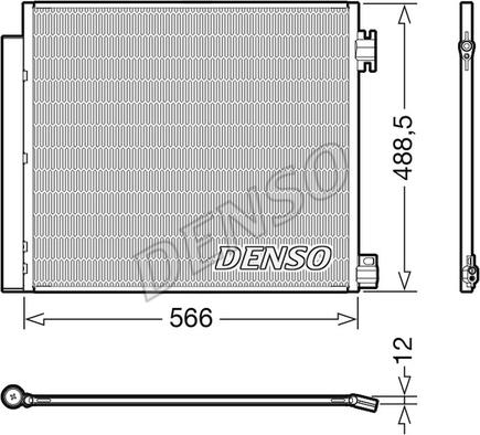 Denso DCN46026 - Конденсатор кондиционера autosila-amz.com