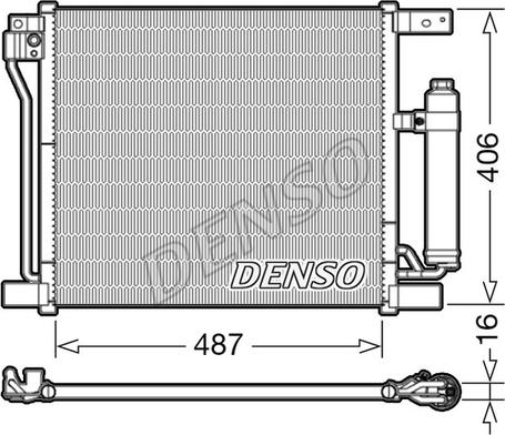 Denso DCN46021 - Конденсатор кондиционера autosila-amz.com