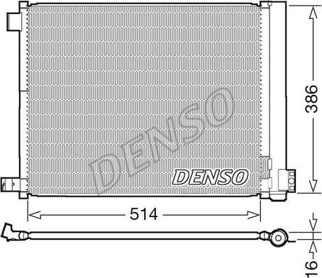 Denso DCN46022 - Конденсатор кондиционера autosila-amz.com
