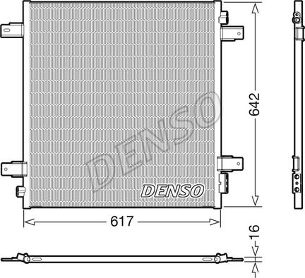 Denso DCN46027 - Конденсатор кондиционера autosila-amz.com