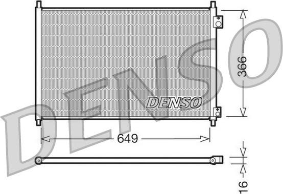 Denso DCN40006 - Конденсатор кондиционера autosila-amz.com