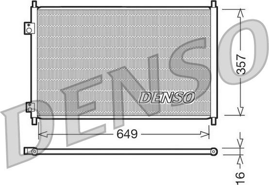 Denso DCN40008 - Конденсатор кондиционера autosila-amz.com