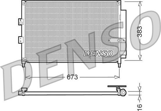 Denso DCN40003 - Конденсатор кондиционера autosila-amz.com