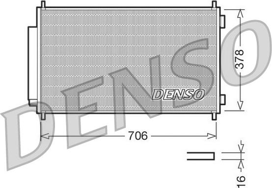 Denso DCN40002 - Конденсатор кондиционера autosila-amz.com