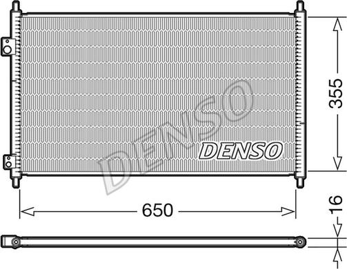 Denso DCN40018 - Конденсатор кондиционера autosila-amz.com