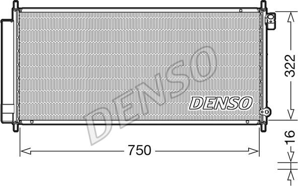 Denso DCN40017 - Конденсатор кондиционера autosila-amz.com