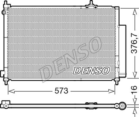 Denso DCN40031 - Конденсатор кондиционера autosila-amz.com
