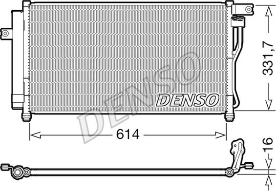 Denso DCN41009 - Конденсатор кондиционера autosila-amz.com