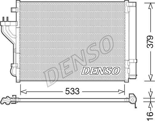 Denso DCN41004 - Конденсатор кондиционера autosila-amz.com