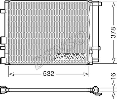 Denso DCN41006 - Конденсатор кондиционера autosila-amz.com