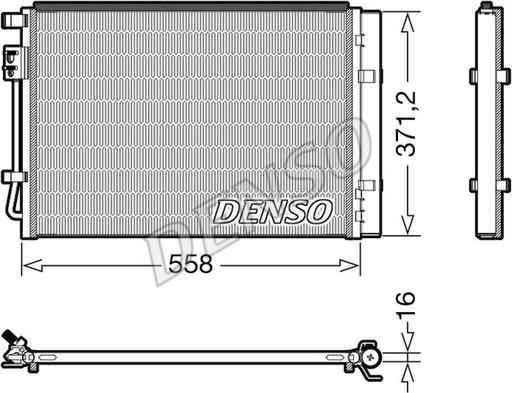 Denso DCN41015 - Конденсатор кондиционера autosila-amz.com