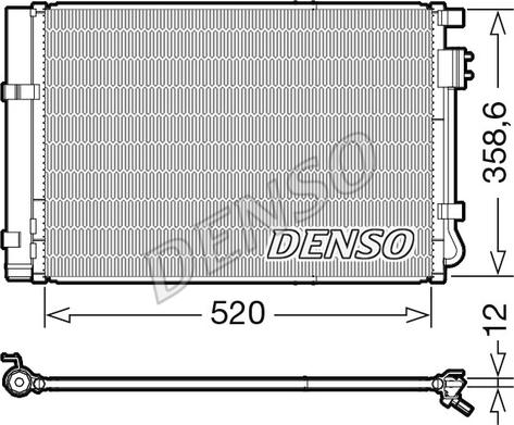 Denso DCN41011 - Конденсатор кондиционера autosila-amz.com