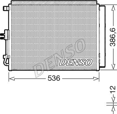 Denso DCN43009 - Конденсатор кондиционера autosila-amz.com