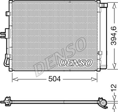 Denso DCN43005 - Конденсатор кондиционера autosila-amz.com