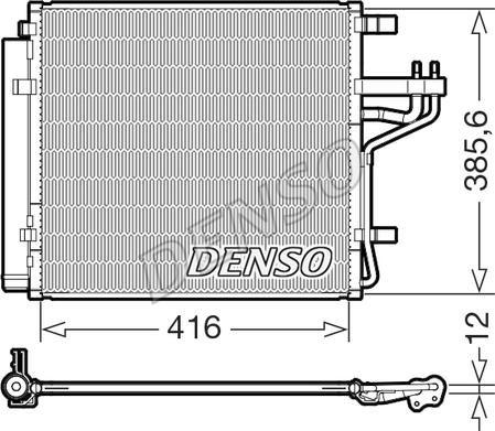 Denso DCN43014 - Конденсатор кондиционера autosila-amz.com