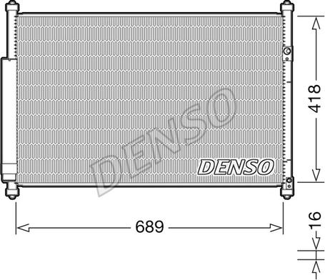 Denso DCN47006 - Конденсатор кондиционера autosila-amz.com