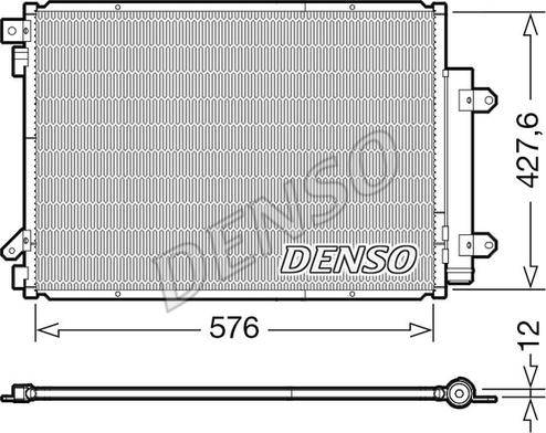Denso DCN47008 - Конденсатор кондиционера autosila-amz.com