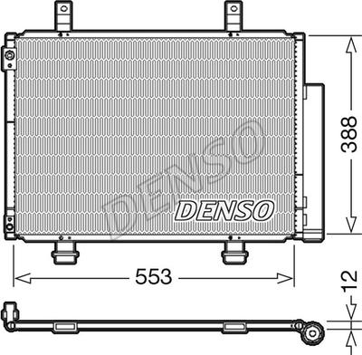 Denso DCN47007 - Конденсатор кондиционера autosila-amz.com