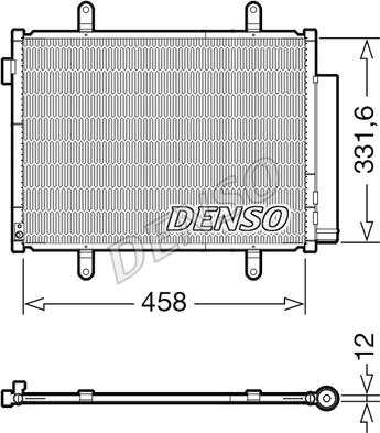 Denso DCN47011 - Конденсатор кондиционера autosila-amz.com