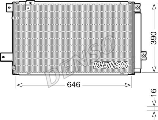 Denso DCN50049 - Конденсатор кондиционера autosila-amz.com