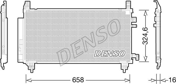 Denso DCN50046 - Конденсатор кондиционера autosila-amz.com