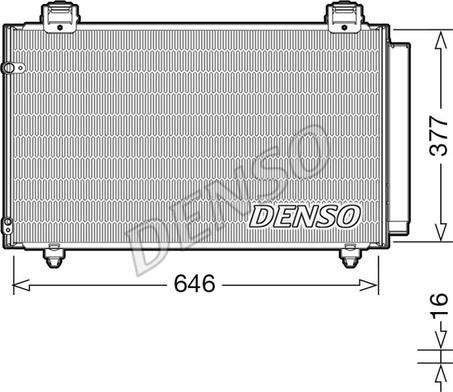 Denso DCN50043 - Конденсатор кондиционера autosila-amz.com