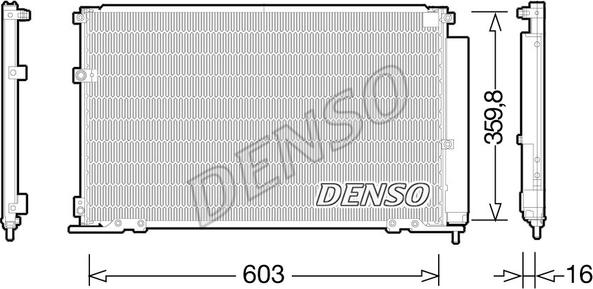 Denso DCN50047 - Конденсатор кондиционера autosila-amz.com
