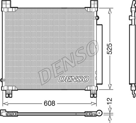 Denso DCN50050 - Конденсатор кондиционера autosila-amz.com