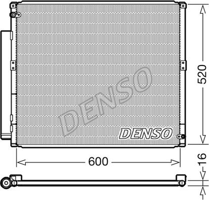 Denso DCN50051 - Конденсатор кондиционера autosila-amz.com