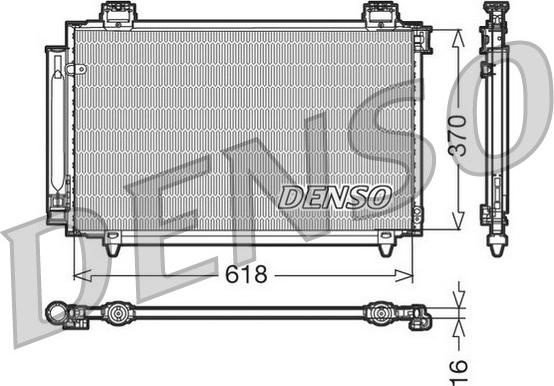 Denso DCN50016 - Конденсатор кондиционера autosila-amz.com