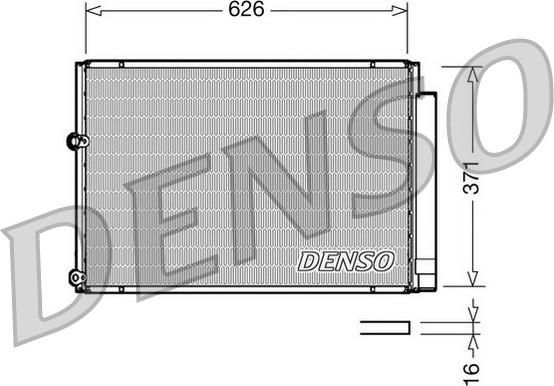 Denso DCN50018 - Конденсатор кондиционера autosila-amz.com