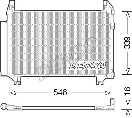 Denso DCN50039 - Конденсатор кондиционера autosila-amz.com