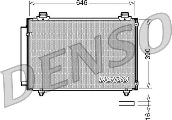 Denso DCN50035 - Конденсатор кондиционера autosila-amz.com