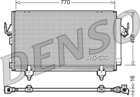 Denso DCN50031 - Конденсатор кондиционера autosila-amz.com