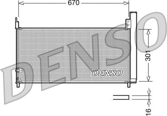 Denso DCN50037 - Конденсатор кондиционера autosila-amz.com