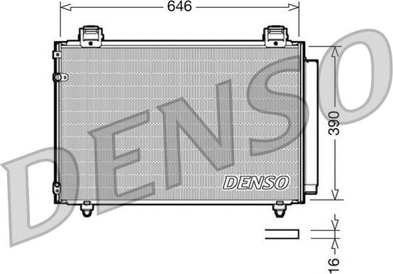 Denso DCN50024 - Конденсатор кондиционера autosila-amz.com