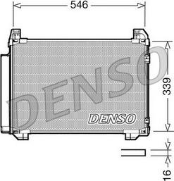 Denso DCN50025 - Конденсатор кондиционера autosila-amz.com