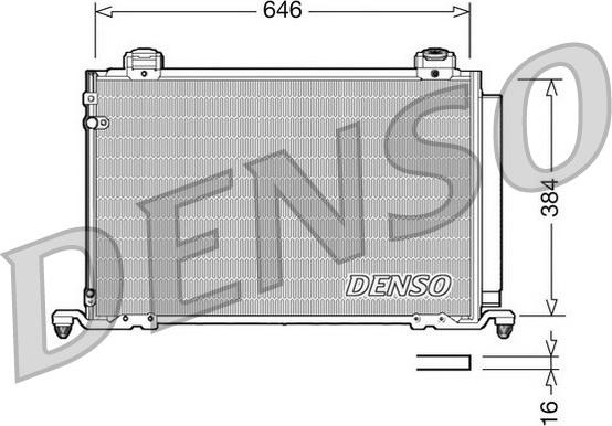 Denso DCN50026 - Конденсатор кондиционера autosila-amz.com