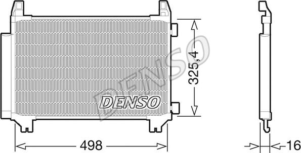 Denso DCN50028 - Конденсатор кондиционера autosila-amz.com