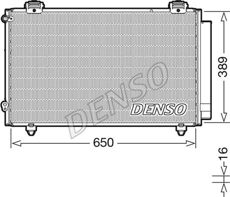 Denso DCN50023 - Конденсатор кондиционера autosila-amz.com